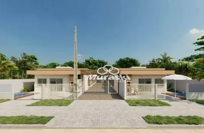 Casa com 2 dormitórios à venda, 49 m² por r$ 350.000 - eliana - guaratuba/pr