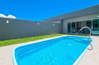 Casa com 3 dormitórios e piscina para alugar por r$ 800/dia - balneario nereiras - guaratuba/pr