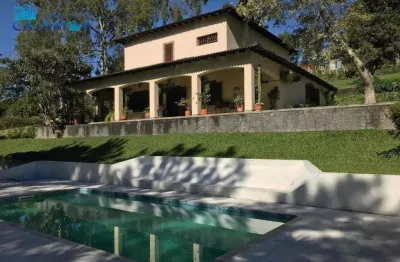 Chácara com 4 dormitórios à venda, 40000 m² por r$ 19.500.000,00 - quintas do ingaí - santana de parnaíba/sp