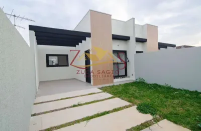 Casa à venda em são josé dos pinhais, ouro fino, com 3 quartos, 81,37m²