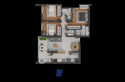 Lançamento no bairro jardim laranjeiras - 3 quartos com varanda gourmet à partir de r$ 589.900,00!