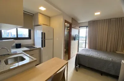 Alugo Anual lindo Studio com varanda mobiliado Caminho das Árvores