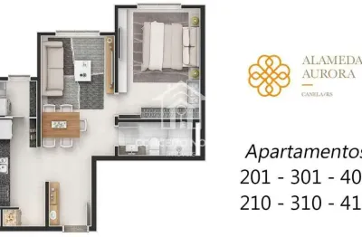 Apartamento com 2 quartos à venda no Centro, Canela 