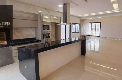 Casa com 04 suítes plenas, mobiliada, com eletros essenciais na cozinha no cond. gran  trianom, anápolis.