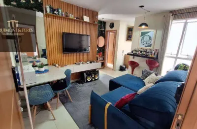Apartamento porteira fechada com 2 qts, 1 é suíte à venda, 49 m² por r$ 280.000 - residencial bela vista - anápolis/go