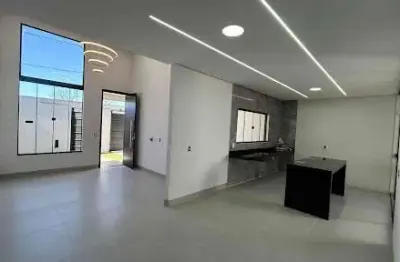 Linda casa com 3 dormitórios à venda com piscina, 140 m²- residencial campos do jordão - anápolis/go..