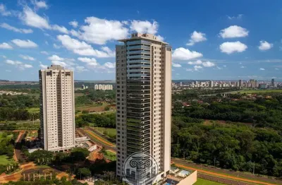 Venda de luxuoso apartamento de 4 suítes , andar alto , no jardim ilhas do sul, ribeirao preto-sp: 376m², 3 salas e 5 vagas de garagem.