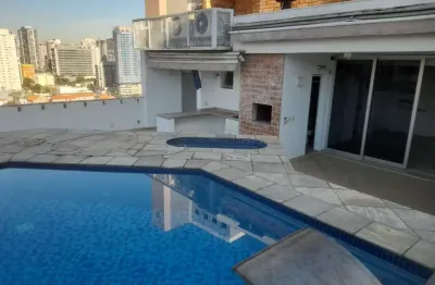 Sensacional cobertura para venda em campo belo com 5 quartos, sendo 3 suítes, 318m²