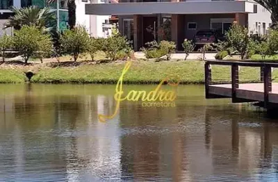 Casa no condomínio malibu beira lago com piscina mobiliada e decorada