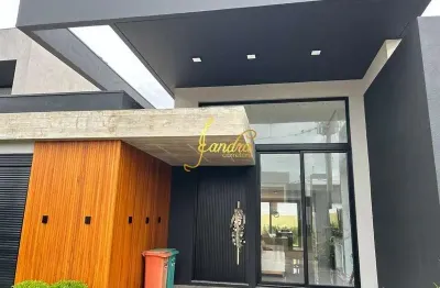 Excelente sobrado em condomínio com 04 suítes mobiliada