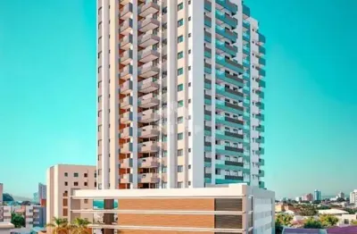 Apto 2 quartos com suíte e vista mar, no kobrasol, edifício andreas palazzo