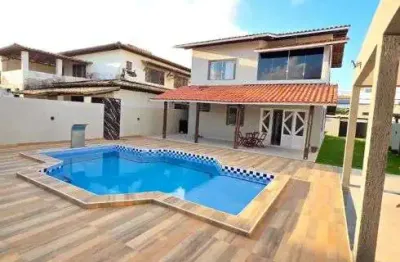Vilas do atlântico. casa à venda reformada, 221m², 4 quartos, 1 suíte, piscina, energia solar, área