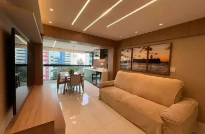 Apartamento pituba finamente decorao 3/4 sendo 2 suíte, andar alto.