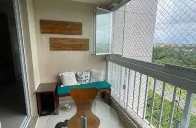 Apartamento villa alegro paralela 3/4 com suíte, varanda gourmet