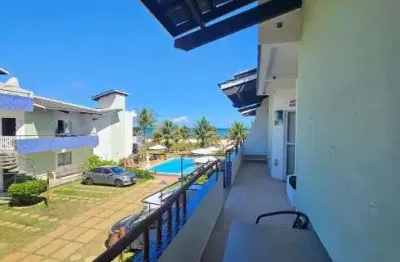 Apartamento à venda em itacimirim, lagoa ville, vista para o mar, pé na areia, 2 suítes