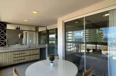 Apartamento armaçåo quarto e sala, 1/4, vista mar, varanda gourmet, finamente decorado.