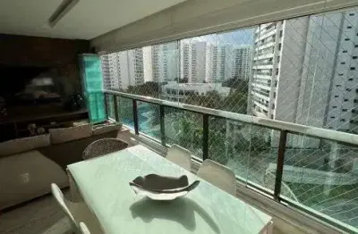 Le parc residential resort com 3 suítes, sala ampliada, 165m2, reformado, andar alto