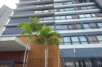Quarto e sala com varanda no edifício blue barra, 36m², nascente