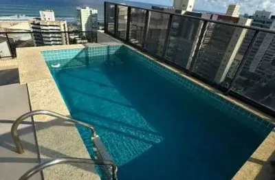 Apartamento cobertura duplex 04 suítes em armação, vista mar, espaço gourmet.