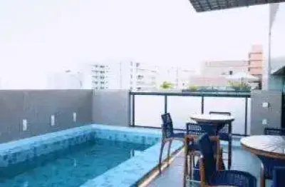 Cobertura palm ville alphaville, finamente decorado, piscina privativa, mobiliada.