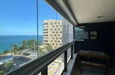 Ondina choice - vista mar quarto e sala 1/4, mobiliado, varanda.