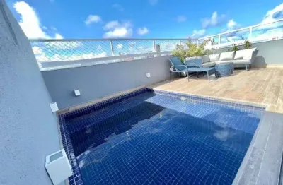 Cobertura duplex 3/4 sendo 2 suítes, piscina privativa, caminho das arvores