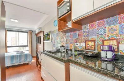 Kitnet / stúdio à venda na rua riachuelo, 110, centro, curitiba, 27 m2 por r$ 330.000