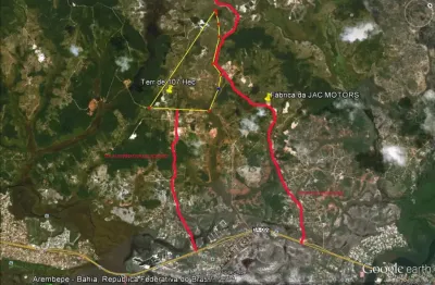 Terreno à venda na Pé Na Areia, Arembepe (Abrantes), Camaçari