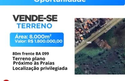 Terreno à venda na 099 Pista, Arembepe (Abrantes), Camaçari