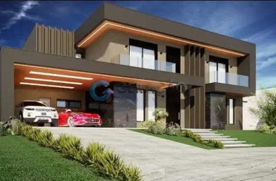 Sobrado em condomínio com 05 dorm. e 04 suítes- 344,29m² colinas do paratehy norte