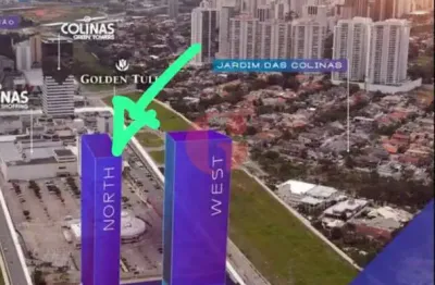 Apartamento para venda com 01 quarto e 01 vaga de garagem - 50,71m² no bairro jardim das colinas