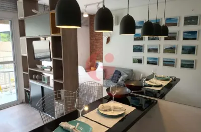 Apartamento mobiliado para locação com 1 dormitório e 1 vaga de garagem - 37 m² no centro sjc