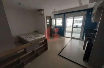 Apartamento studio mobiliado para locação com 01 quarto e 01 vaga de garagem - 40m² no bairro jardim aquarius
