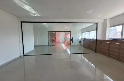 Sala corporativa para locação com 130 m² e 04 banheiros- no bairro jardim aquarius.