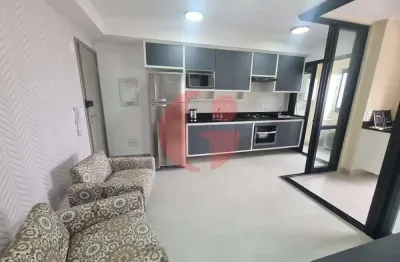 Apartamento mobiliado para locação de 1 quarto e 1 vaga- 45m² no jardim aquarius