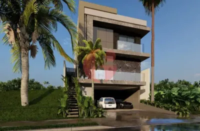 Casa em condomínio à venda com 4 quartos sendo 4 suítes- 390 m² construídos- terras alpha