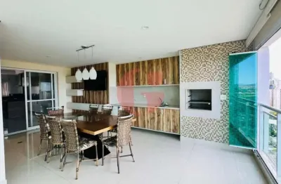 Apartamento mobiliado para venda e locação com 4 quartos sendo 4 suítes - 259m² no bairro jardim aquarius