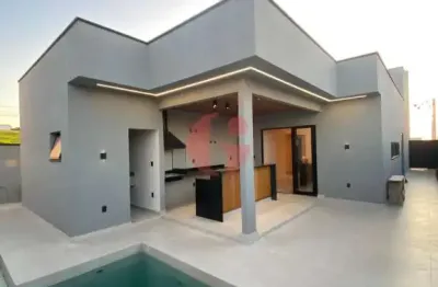 Casa nova térrea com 3 quartos sendo 3 suítes- 185m² construído - residencial santa mônica