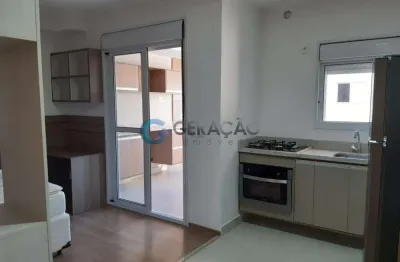Apartamento mobiliado para locação com 1 quarto sendo suíte e 1 vaga de garagem- 39m² no jardim aquarius
