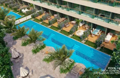 Excelente resort com apartamento de 2 quartos em muro alto - recife -pe