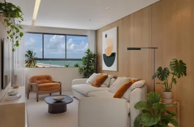 Excelente apartamento 2 quartos a beira-mar de piedade / pe