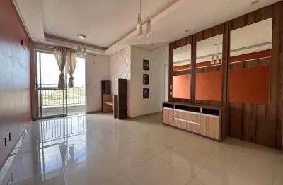 Apartamento com modulados e climatizado – condomínio allegro, bairro colônia terra nova