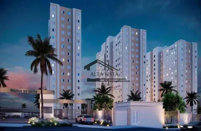 Apartamento com 2 dormitórios à venda, 41 m² por r$ 225.000,00 - gávea sul - uberlândia/mg