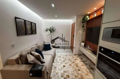 Apartamento com 2 dormitórios à venda, 73 m² por r$ 485.000 - novo mundo - uberlândia/mg
