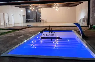 Chácara com 2 dormitórios à venda, 1000 m² por r$ 530.000 - morada nova - uberlândia/mg