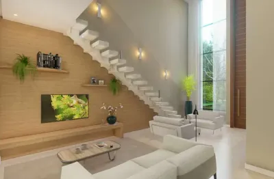 Venda! casa em construção: seu espaço dos sonhos está sendo criado ? com 3 suítes e 4 vagas de garagem, com 257 m² no parque tauá aranguá, londrina/pr.