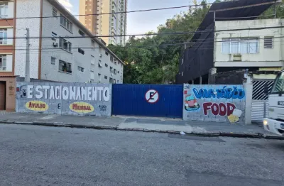 Terreno comercial para alugar na Rua Santa Catarina, 134, José Menino, Santos