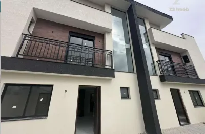 Sobrado novo no uberaba, curitiba pr, com 3 quartos  1 suíte , terraço, churrasqueira.