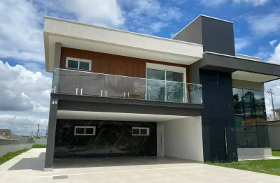 Linda residência alto padrão com 503 m² no condomínio beverly hills em pinhais