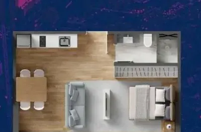 Apartamento studio à venda, 1 quarto, 1 vaga, ed. lotisa downtown, centro, itajaí-sc
